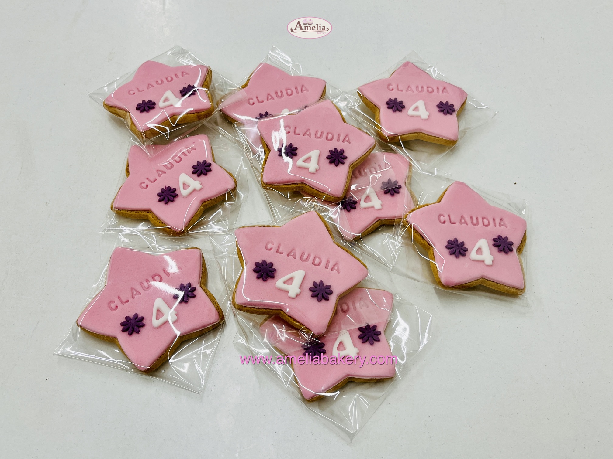 Galletas-fondant-estrella-flores-nombre y edad