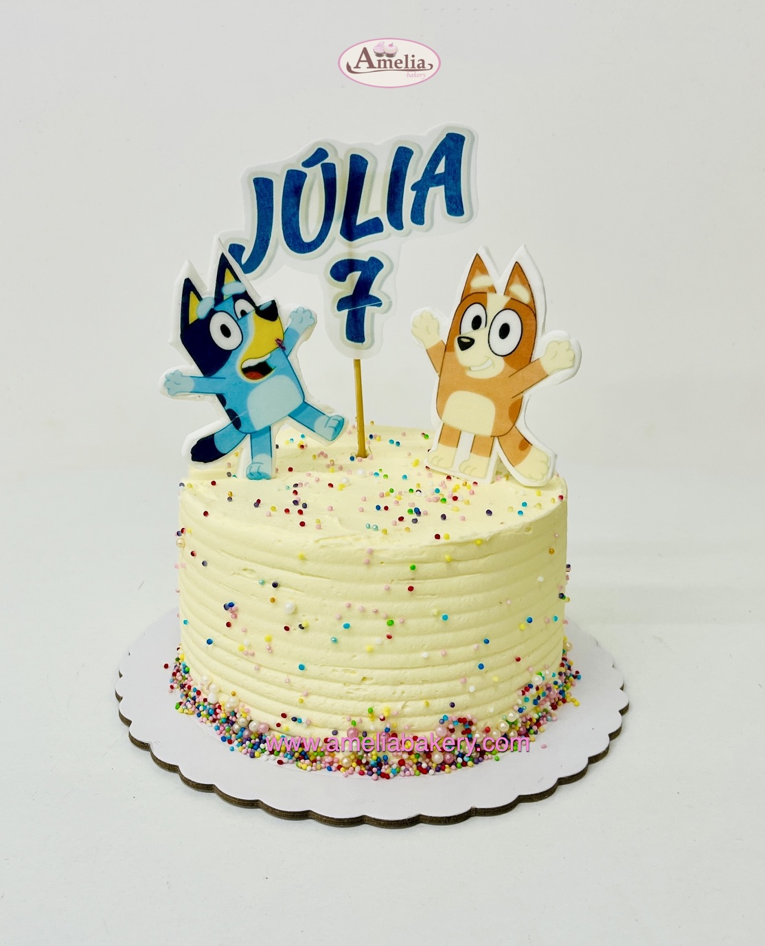 Pastel-buttercream-bluey-topper