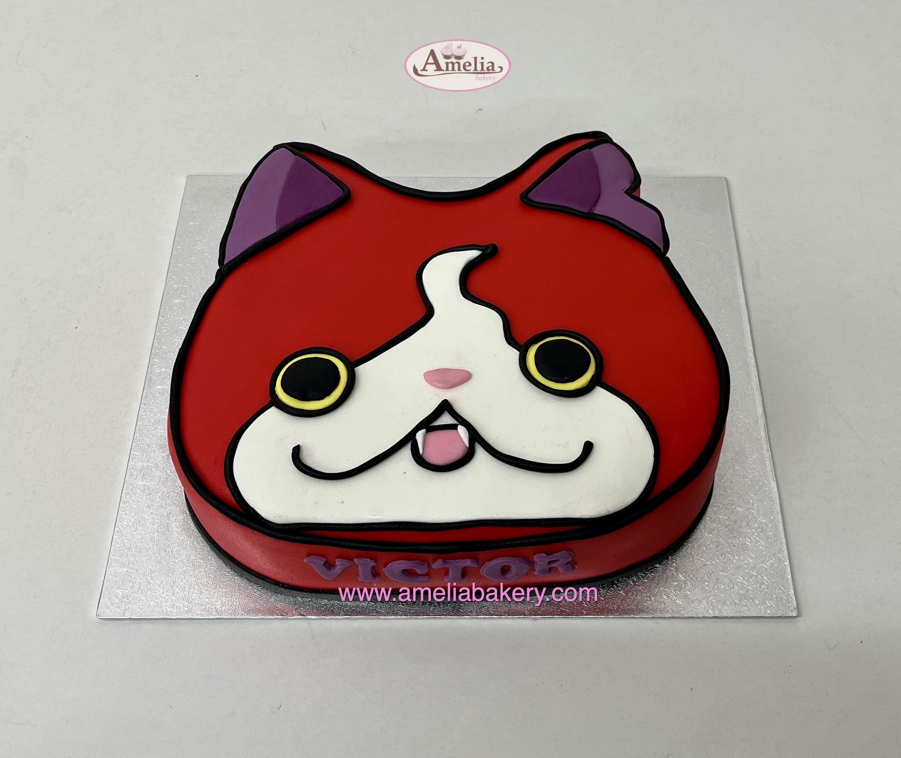 Tarta-fondant-Yokai-cara